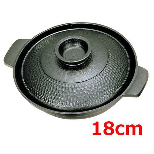 寄せ鍋 アルミ 槌目入 寄せ鍋 18cm