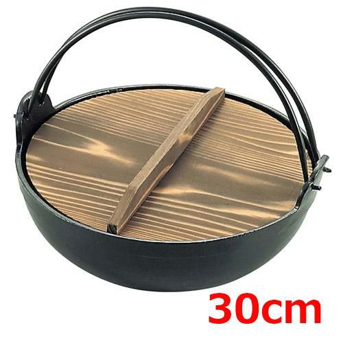 鍋 【アルミ 電磁 いろり鍋 30cm】