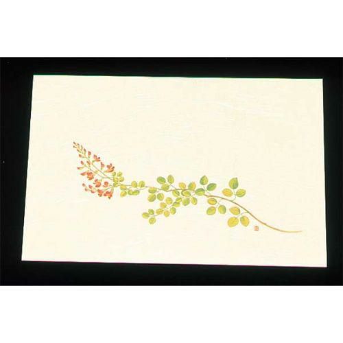 遠赤外線抗菌和紙 四季の花 尺三懐石まっとクリーム(100枚入) WSS-11 萩 9月から10月