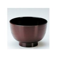 3.5寸筋汁椀 溜内黒  【まとめ買い商品】