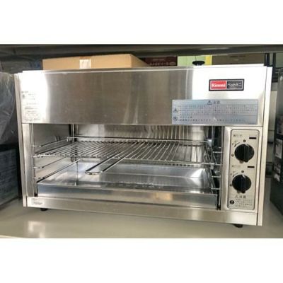 【中古】ガス赤外線グリラー リンナイ(Rinnai) RGP-62SV 幅630×奥行310×高さ395 LPG(プロパンガス)  【送料別途見積】【業務用】