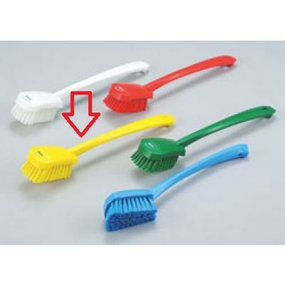 ヴァイカン 長柄ハンドル付ブラシ ハード ４１８６ イエロー