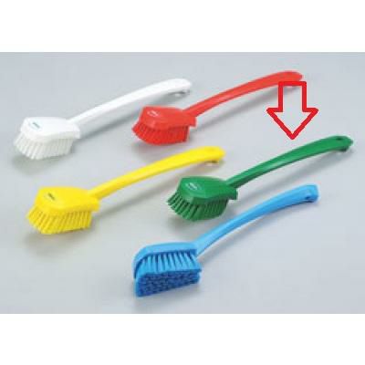 ヴァイカン 長柄ハンドル付ブラシ ハード ４１８６ グリーン