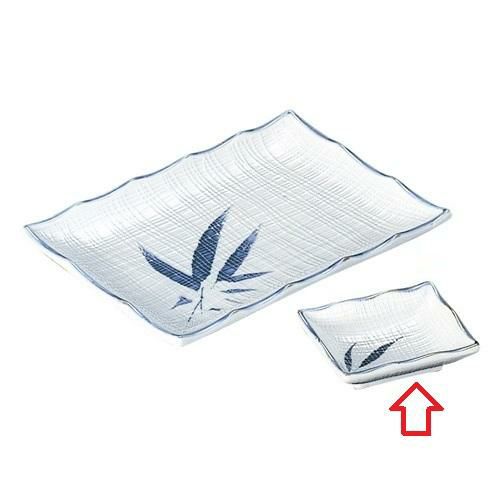 千代口 【布目呉須笹 角千代口】 幅85mm×奥行70mm×高さ23mm【グループB】【プロ用】