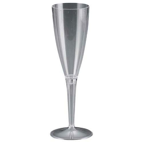 シャンパングラス 【使い捨てグラス クリア(100本入)シャンパン】