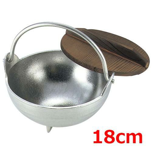 アルミ 白仕上 田舎鍋 18cm