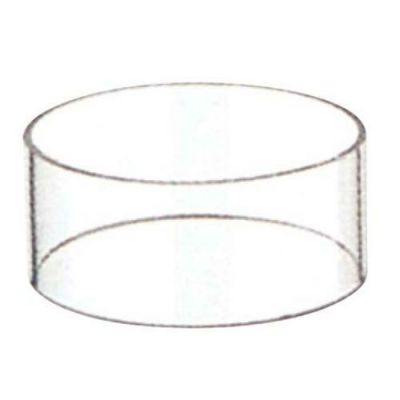 ブッフェステーション ユニットベース クリア(連結用カット付)C1205(SS)φ120×50