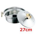 EBM 電磁用 しゃぶしゃぶ鍋 穴明 27cm