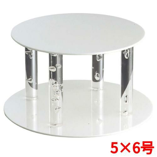 ウェディングケーキ 【EBM アクリル製 ウェディングアーチ 5×6号】 EBM