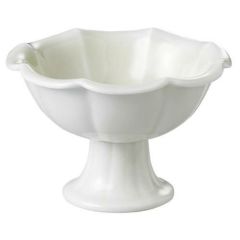 小鉢 【黄白磁 輪花高台小鉢(小)】 高さ63mm×直径:102【グループB】【プロ用】