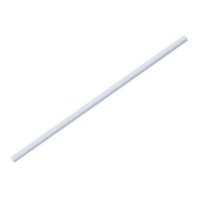 紙ストロー 直径6×210mm白(袋入)/100入