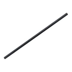 紙ストロー 直径6×210mm黒(袋入)/100入