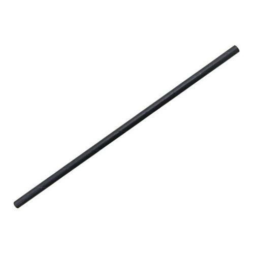 紙ストロー 直径6×210mm黒(袋入)/100入