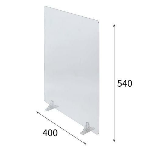 卓上パーテーション (540×400)  透明 TTM-07/送料別途見積