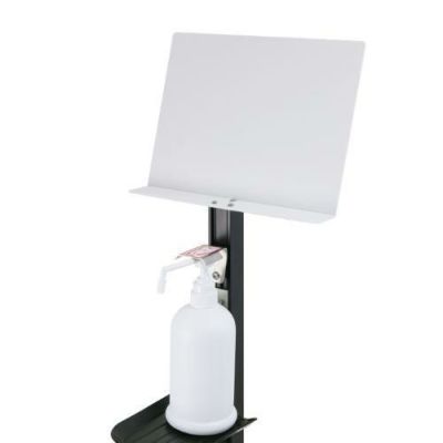 足踏式消毒液スタンド メッセージボード付き(PET製) ダークブロンズ(BKC)/送料無料