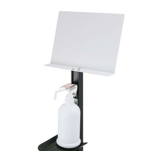 足踏式消毒液スタンド メッセージボード付き(PET製) ダークブロンズ(BKC)/送料無料