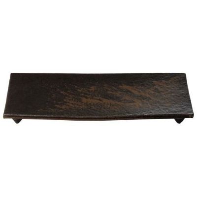長皿 【灰流し 31cm四つ足長皿】 幅310mm×奥行140mm×高さ27mm【グループB】【プロ用】
