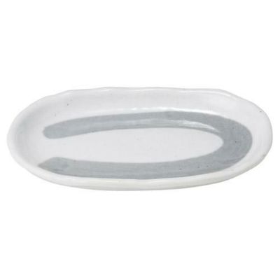 盛皿 【サビ巻 6.5小判皿】 幅195mm×奥行127mm×高さ22mm【グループB】【プロ用】