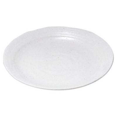 丸皿 【雪粉引 クラフト7.0皿】 高さ30mm×直径:238【グループB】【プロ用】