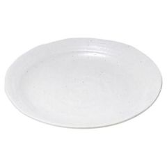 丸皿 【雪粉引 クラフト7.0皿】 高さ30mm×直径:238【グループB】【プロ用】