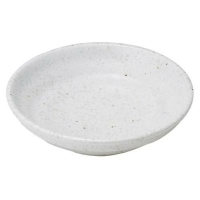 丸皿 小皿 粉引 3.0六平深口皿