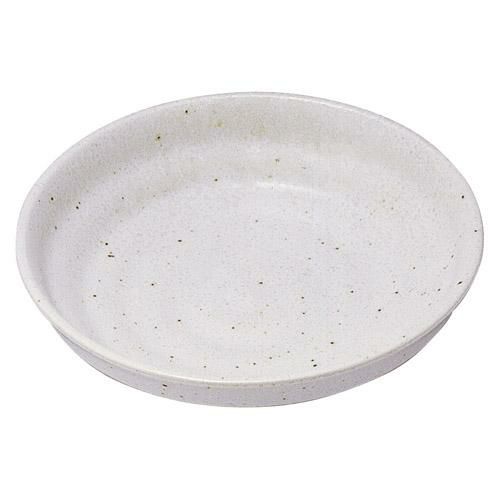 小皿 【粉引 4.0六平深口皿】 高さ35mm×直径:141【グループB】【プロ用】