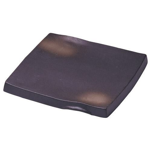 角皿 【備前風 スクエア(大)】 幅232mm×奥行232mm×高さ22mm【グループB】【プロ用】