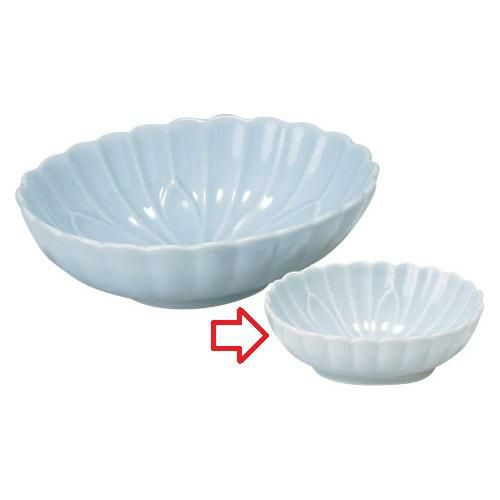 千代口 【青磁 菊型千代口】 高さ30mm×(手付・はみ出し部分含む)サイズ:91・直径:75【グループB】【プロ用】