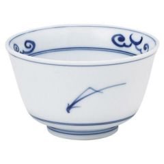 千茶 【染付松葉絵 反千茶】 高さ55mm×直径:91【グループB】【プロ用】