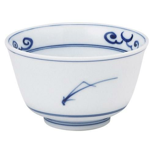 千茶 【染付松葉絵 反千茶】 高さ55mm×直径:91【グループB】【プロ用】