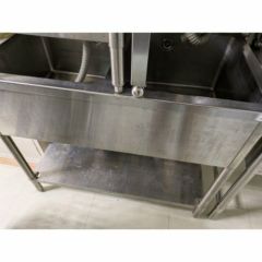 TXA-2S-120 【タニコー】18-0 二槽シンク(バックガード付)【業務用