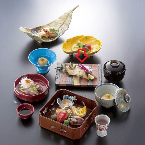 角皿 【窯変朱金ライン 長角皿】 幅195mm×奥行145mm×高さ25mm【グループB】【プロ用】