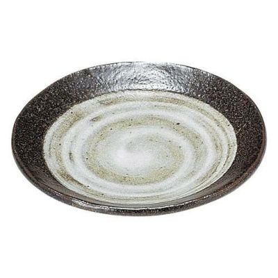 小皿 【深山雪 手びねり4.0皿】 高さ25mm×直径:136【グループB】【プロ用】