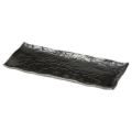 角皿 【黒伊賀 石目13.0細長角皿】 幅390mm×奥行165mm×高さ33mm【グループB】【プロ用】