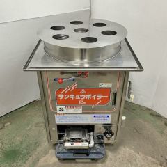 中古】ガス蒸し器 秋元ステンレス OS-66K 幅605×奥行720×高さ750 都市