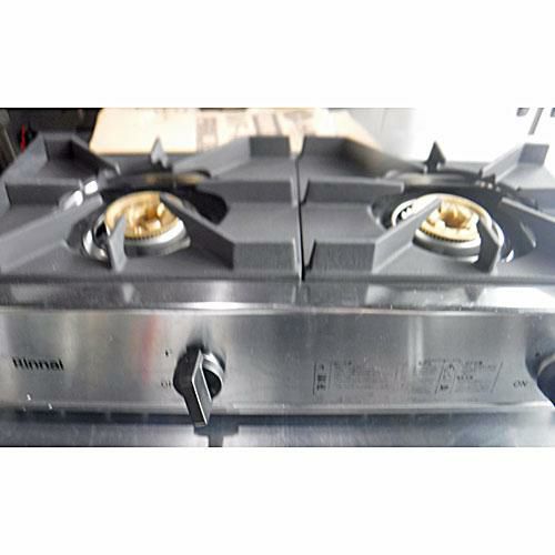 中古】ガス2口卓上コンロ リンナイ(Rinnai) RSB-211A 幅542×奥行275×高 