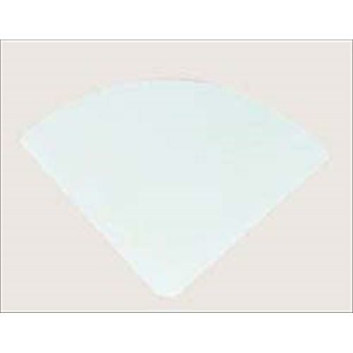 置物 【SW テーブルナンバースタンド用プレート 扇型 白色波無・無地】