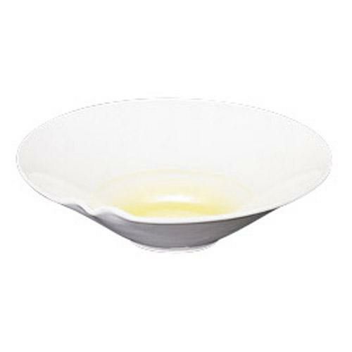 向付 【黄磁 片口4.8平鉢】 高さ40mm×直径:147【グループB】【プロ用】