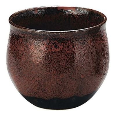 コップ 【紅柚子天目 くびれカップ】 高さ78mm×直径:85【グループB】【プロ用】