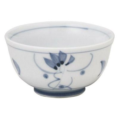 千茶 【古染草花 反千茶】 高さ50mm×直径:94【グループB】【プロ用】