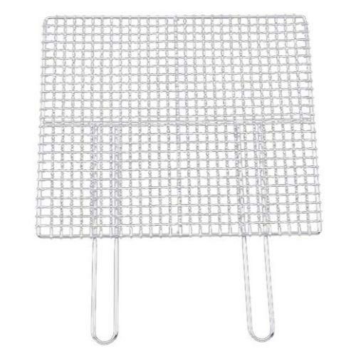 EBM ダブルハンドル 焼アミ クロームメッキ 50cm