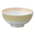 飯椀 【二色吹(若草オレンジ) 飯碗】 高さ55mm×直径:113【グループB】【プロ用】