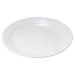 丸皿 【雪粉引 クラフト6.0皿】 高さ25mm×直径:192【グループB】【プロ用】