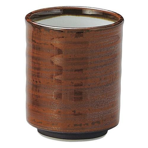 湯呑み 【赤刷毛 切立六兵(大)】 高さ97mm×直径:80【グループB】【プロ用】