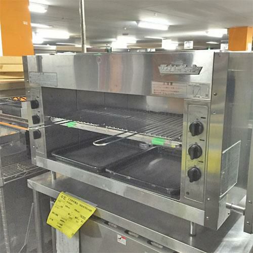 【中古】上火式焼物器 リンナイ(Rinnai) RGP-46SV 幅988×奥行625×高さ602 都市ガス 【送料別途見積】【業務用】 |  中古上火式焼物器 | 業務用厨房機器・調理道具・家具・食器の通販・買い取りサイト テンポスドットコム