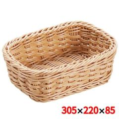 抗菌樹脂 角バスケット 30型 ナチュラル