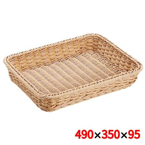 抗菌樹脂 角バスケット 49型 ナチュラル