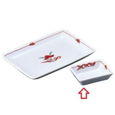 千代口 【吉兆赤絵 角千代口】 幅92mm×奥行70mm×高さ25mm【グループB】【プロ用】