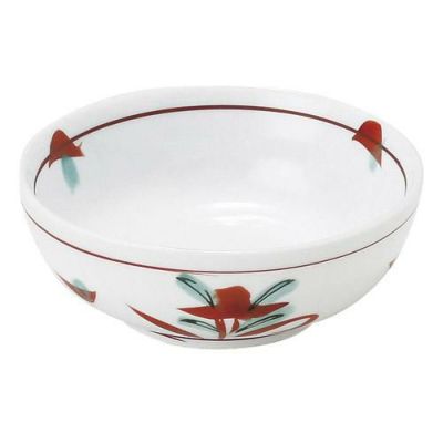 とんすい 【吉兆赤絵 9.5cm玉割(小)】 高さ36mm×直径:95【グループB】【プロ用】