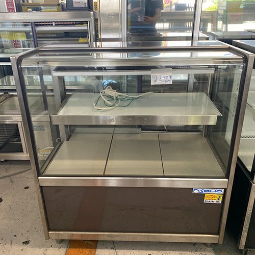 業界最長1年保証】【中古】対面冷蔵ショーケース 大穂製作所